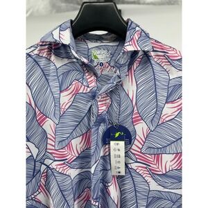 Tailorbyrd Performance Golf Polo Shirt Mens Small Colorful Abstract Athletic Fit